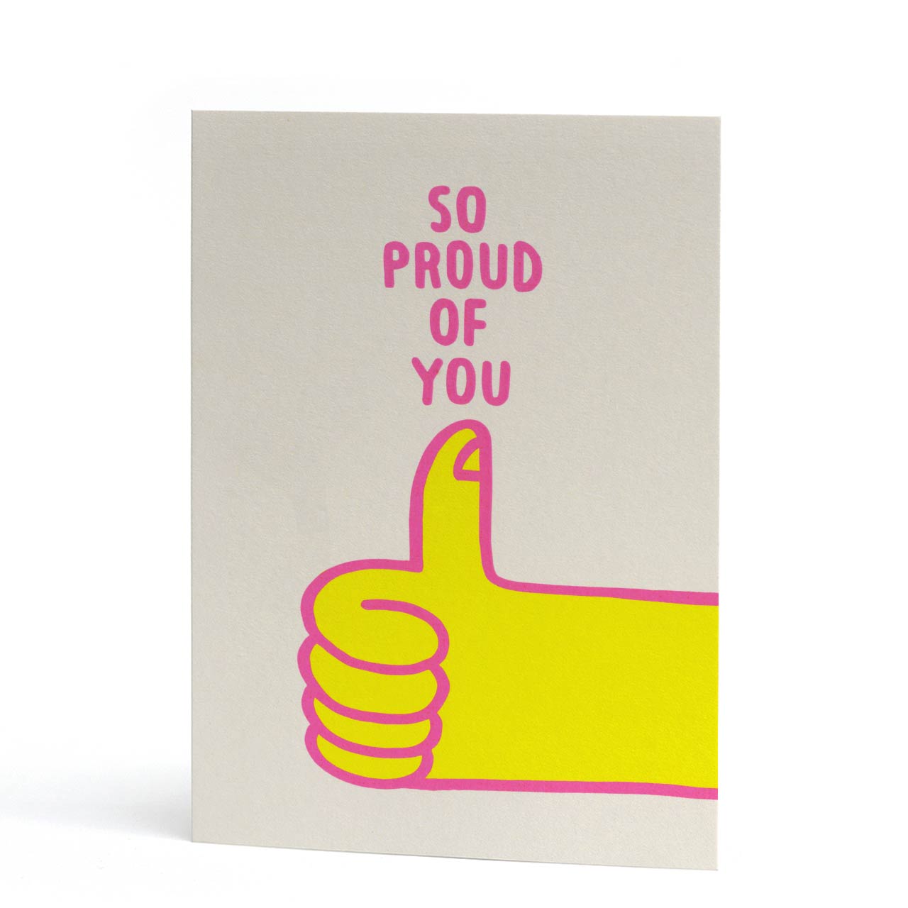 So Proud of You Thumbs Up Card