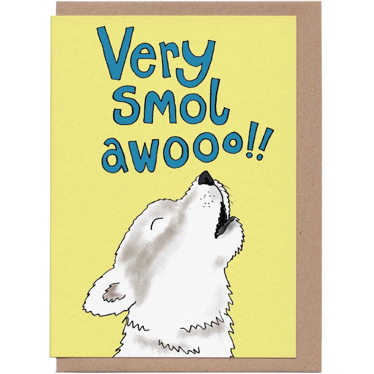 Very Smol Awooo Greeting Card