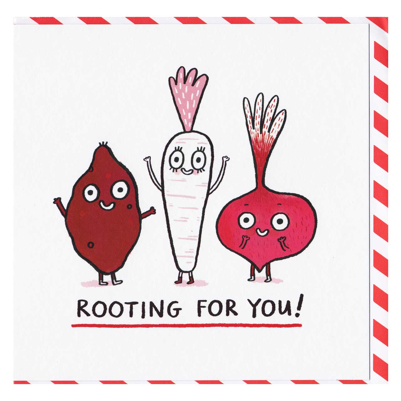 Rooting for You Good Luck Greeting Card