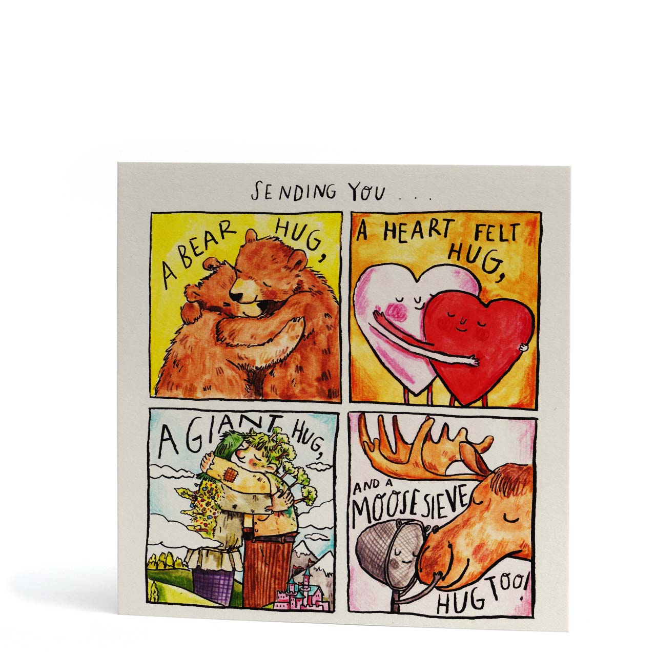 Sending You Moose-sieve Hugs Love Card