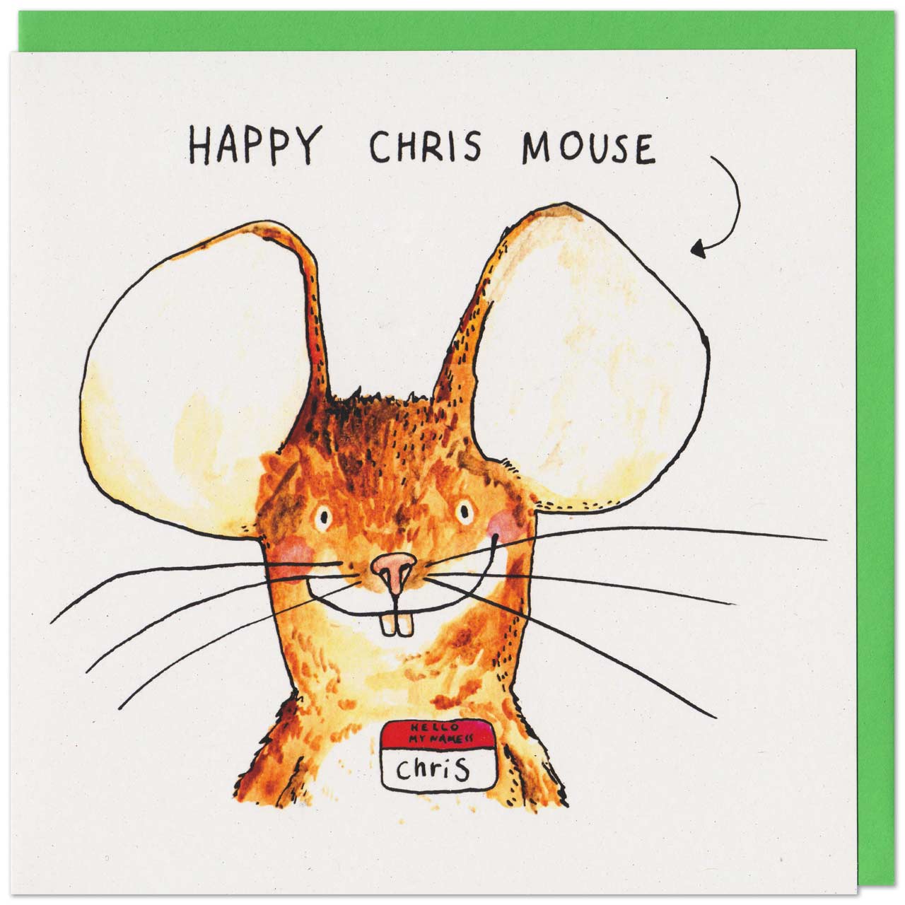Happy Chris Mouse Christmas Card