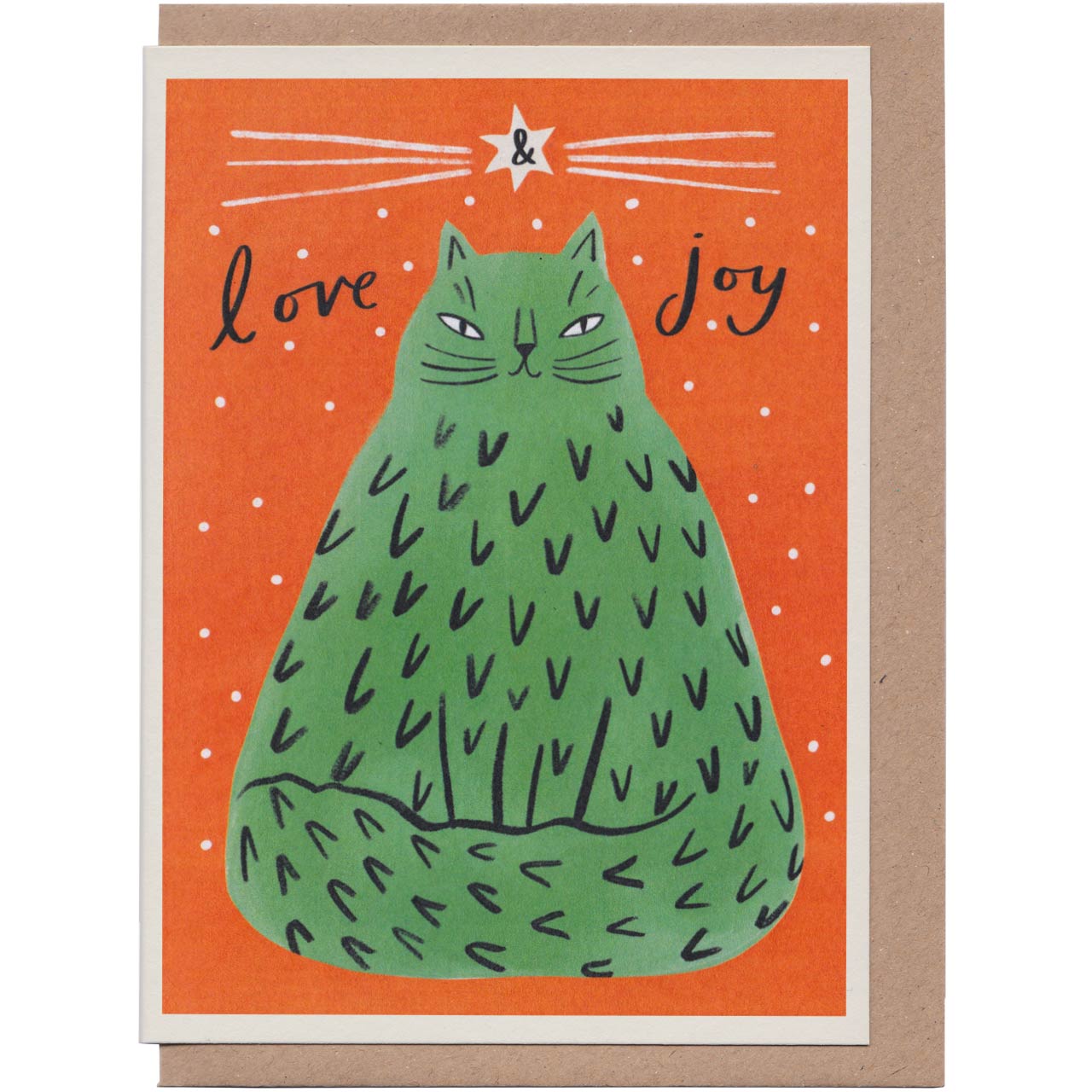 Love and Joy Cat Christmas Card