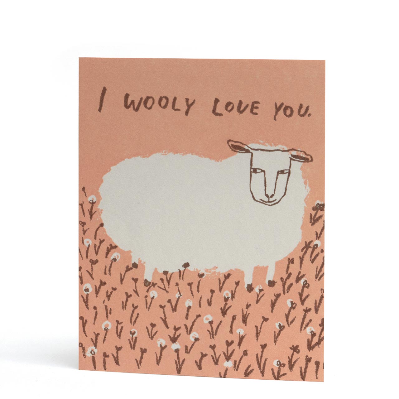 I Wooly Love You Letterpress Greeting Card