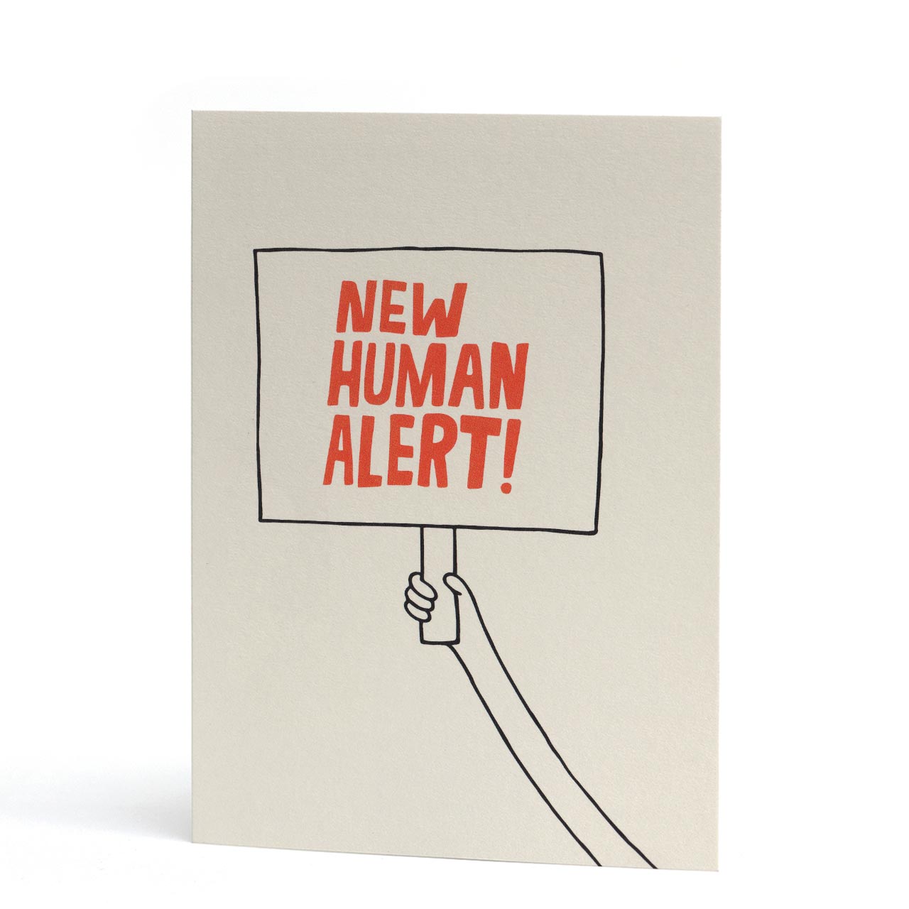 New Human Alert New Baby Card