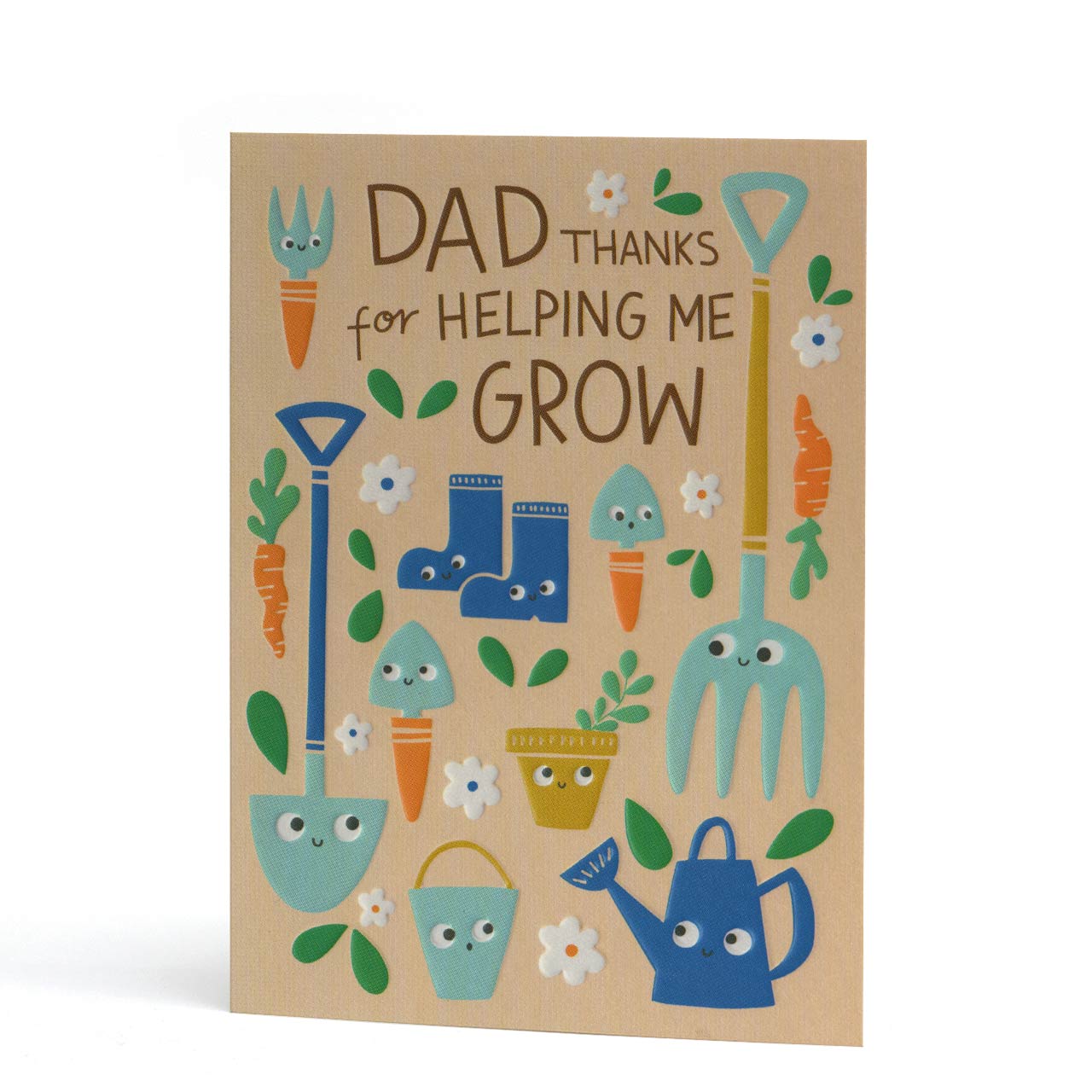 Dad Thanks for Helping Me Grow Greeting Card
