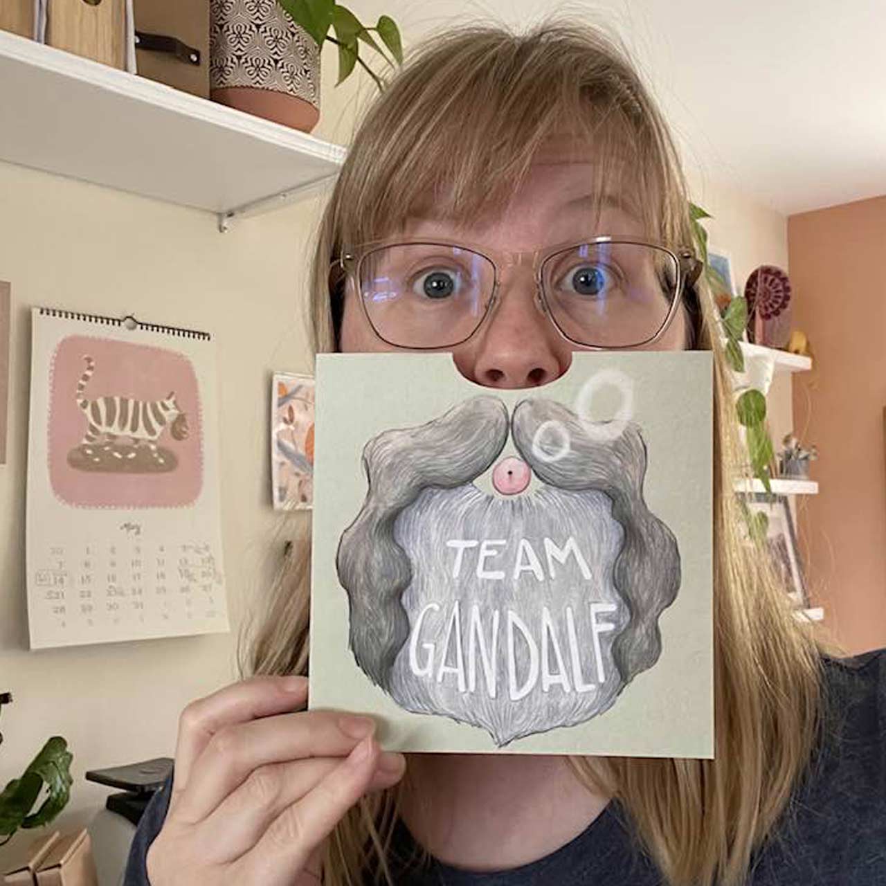 Team Gandalf Wearable Beard Card