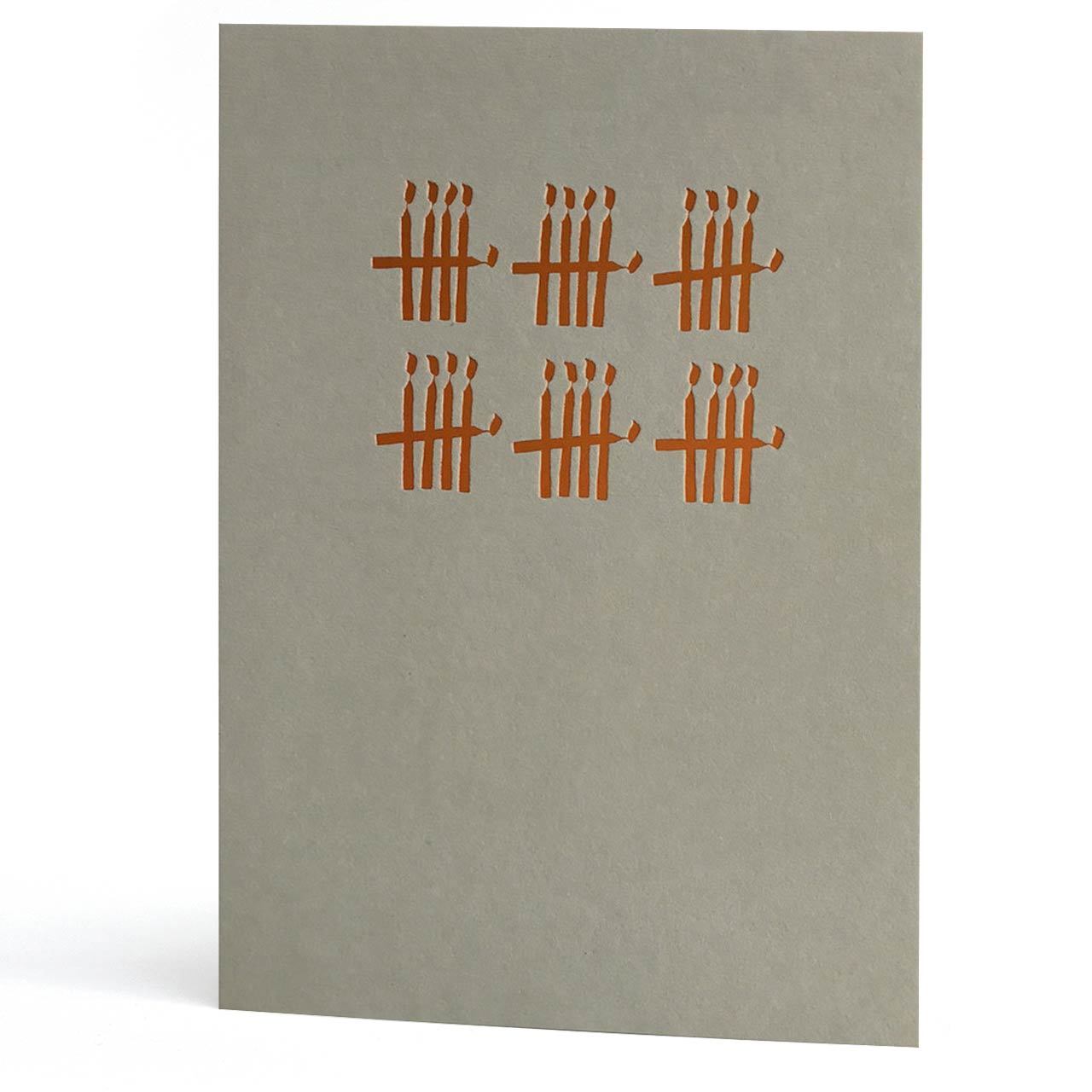 Who's Counting Copper Foil 30th Birthday Greeting Card