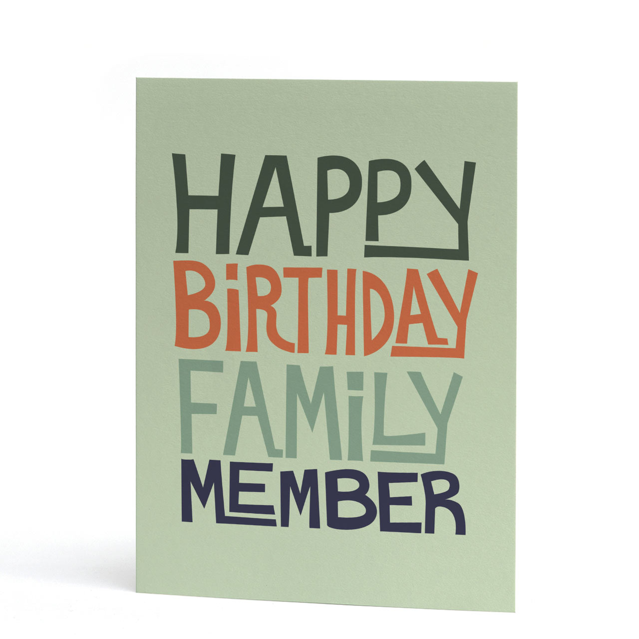 Happy Birthday Family Member Greeting Card