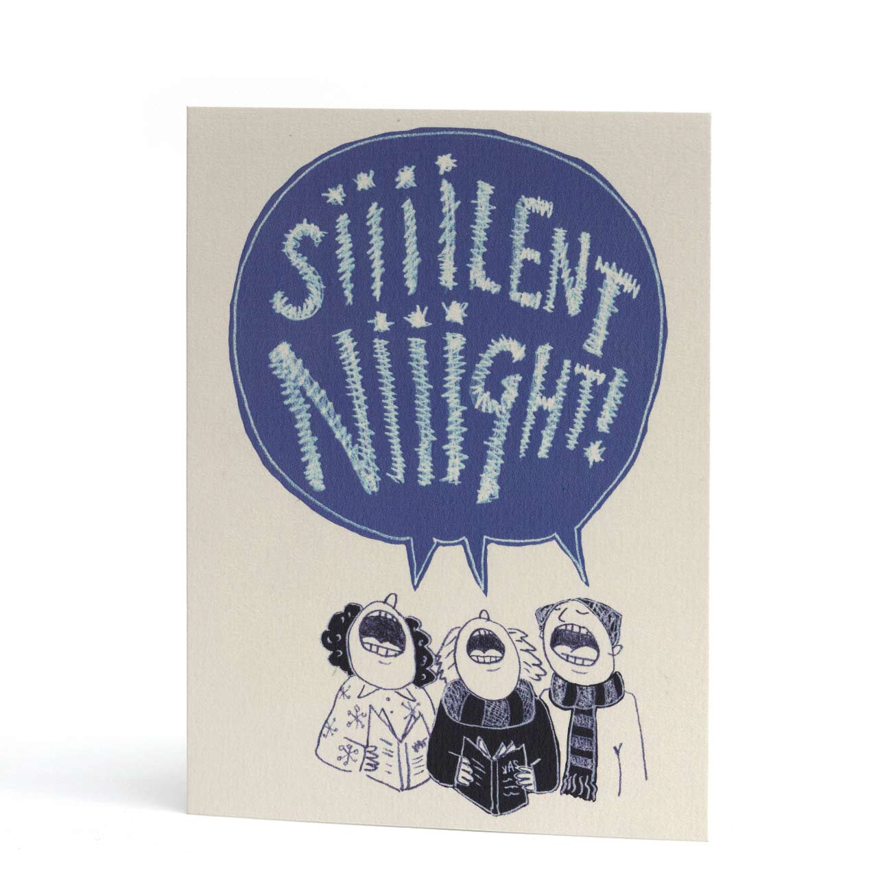 Silent Night Christmas Greeting Card