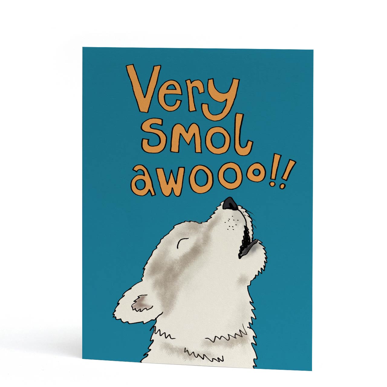 Very Smol Awooo Greeting Card