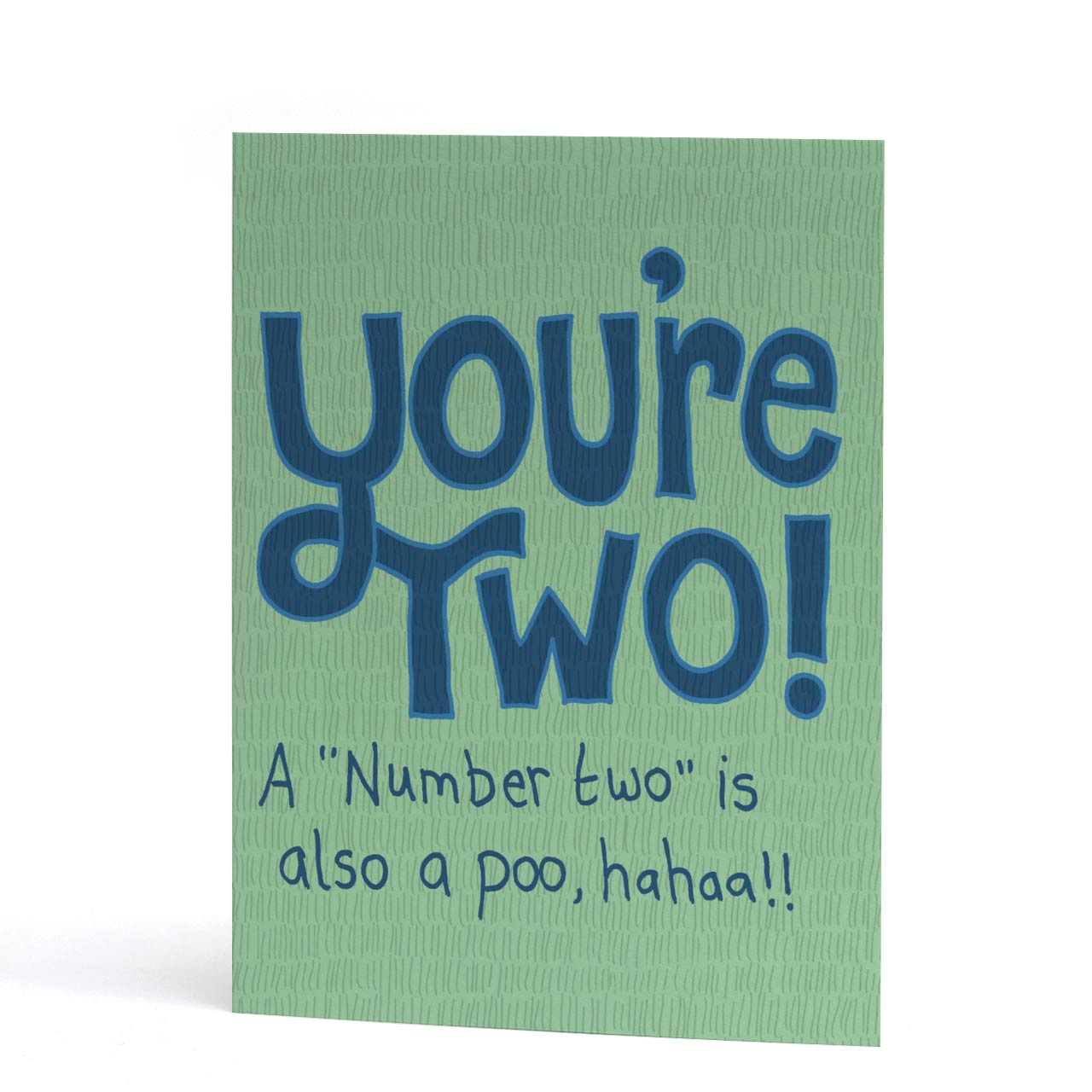 You're Two (Poo) Birthday Card