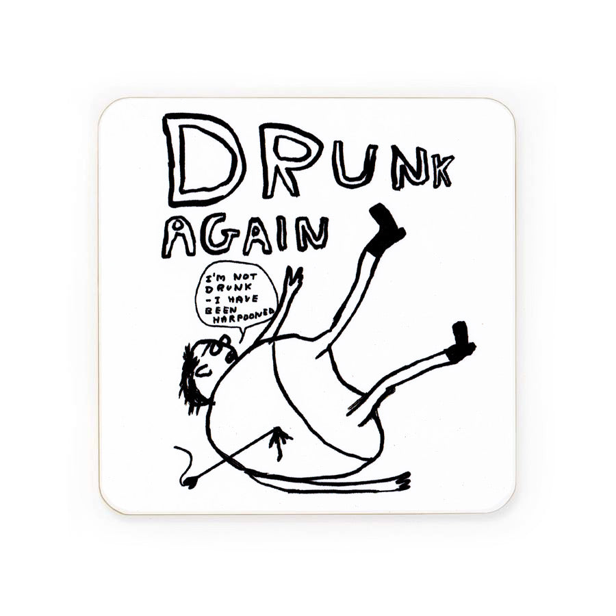 Drunk Again Drinks Coaster