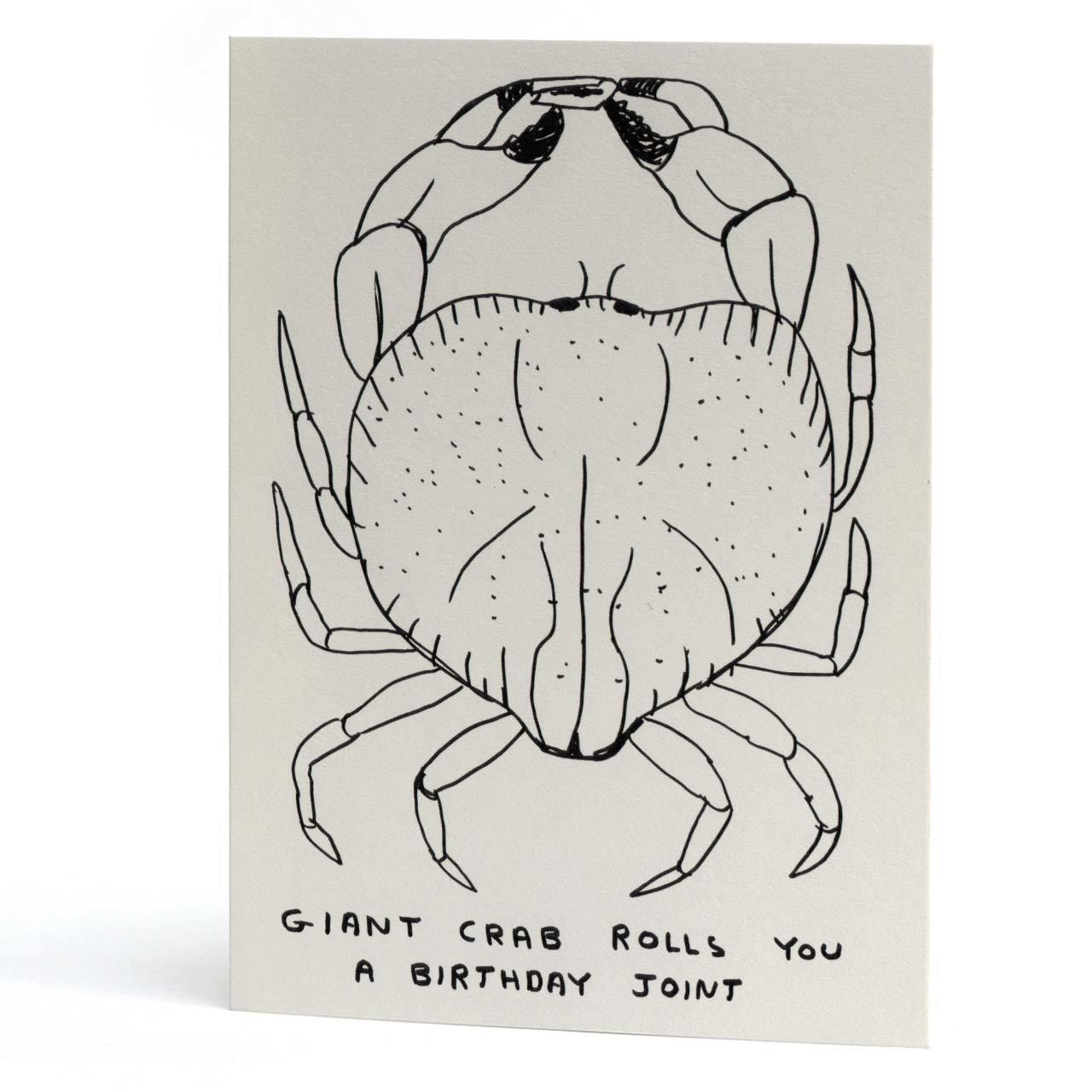 Giant Crab Birthday Greeting Card
