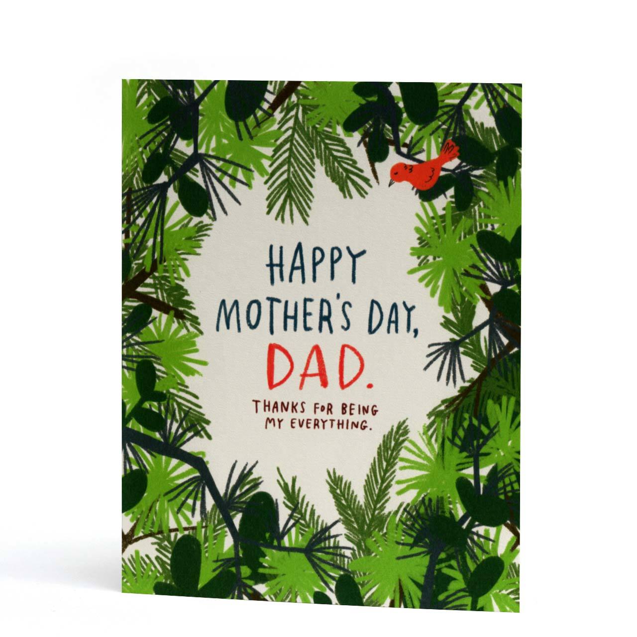 Mother's Day Dad Greeting Card