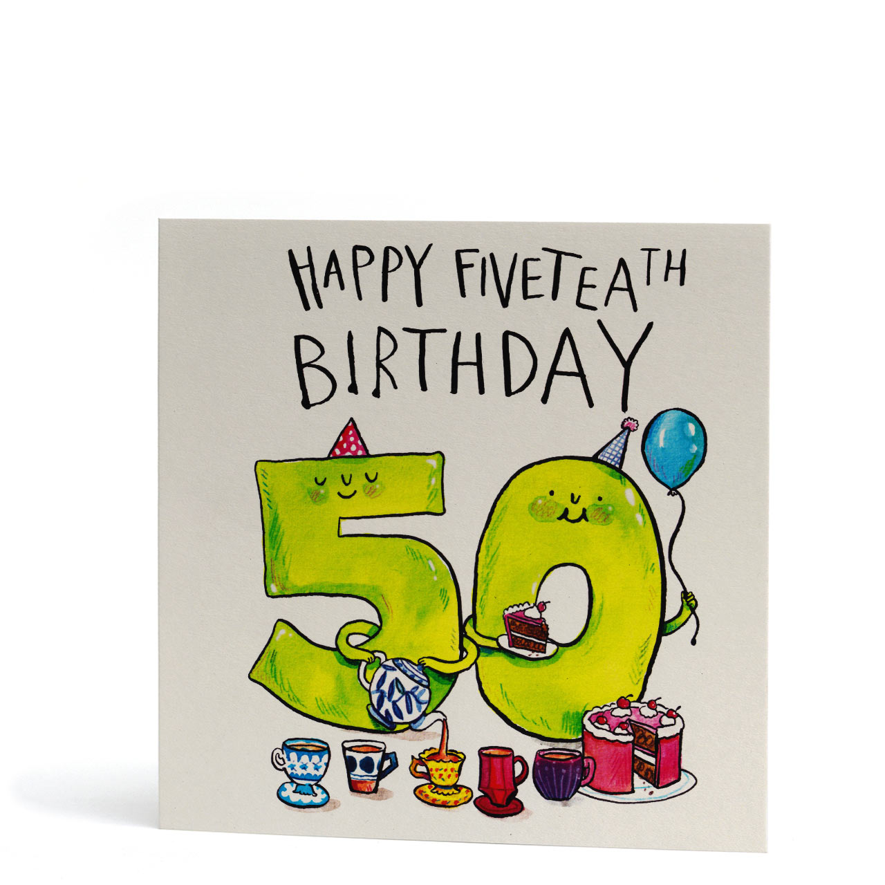Happy Five-Teath Birthday Card