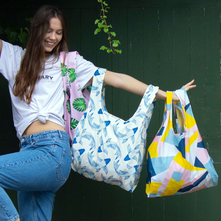 Mosaic 100% Recycled Reusable Kind Bag