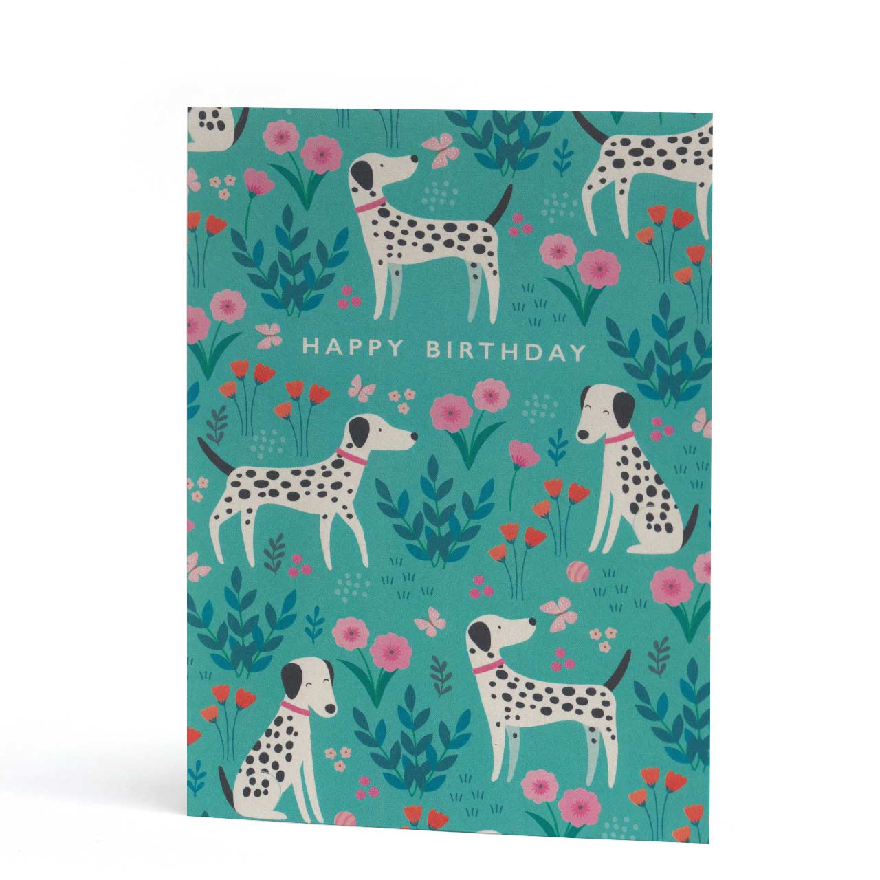 Happy Birthday Dalmatians Greeting Card