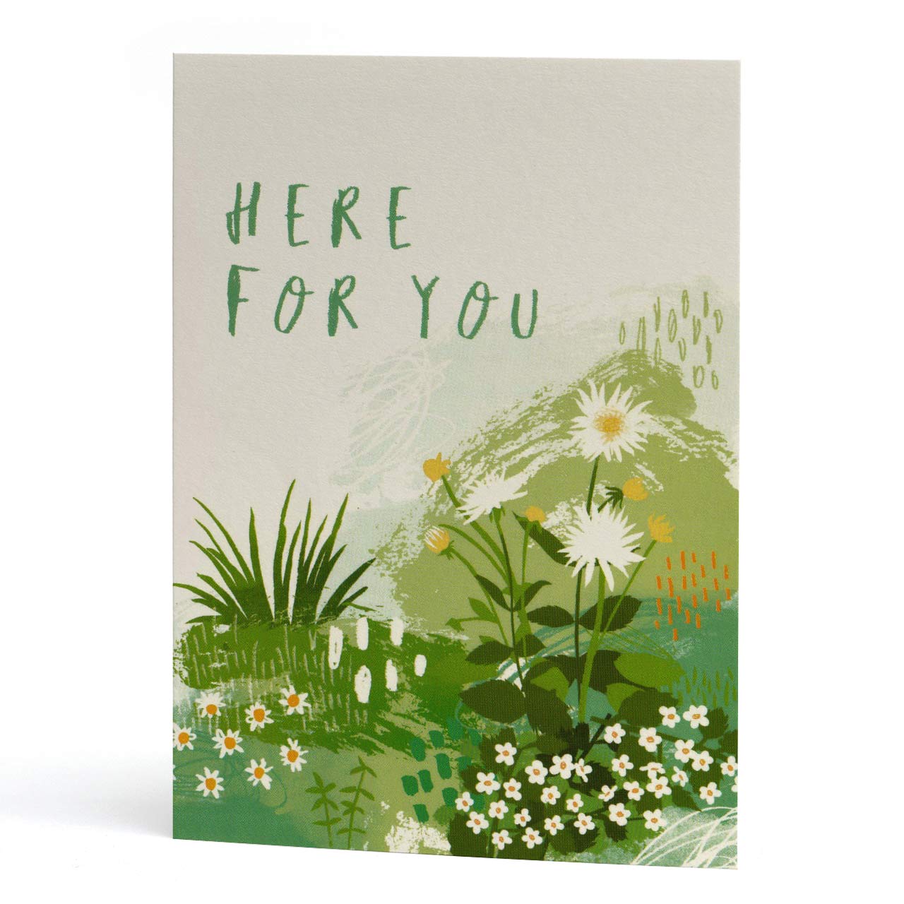 Here For You Floral Greeting Card