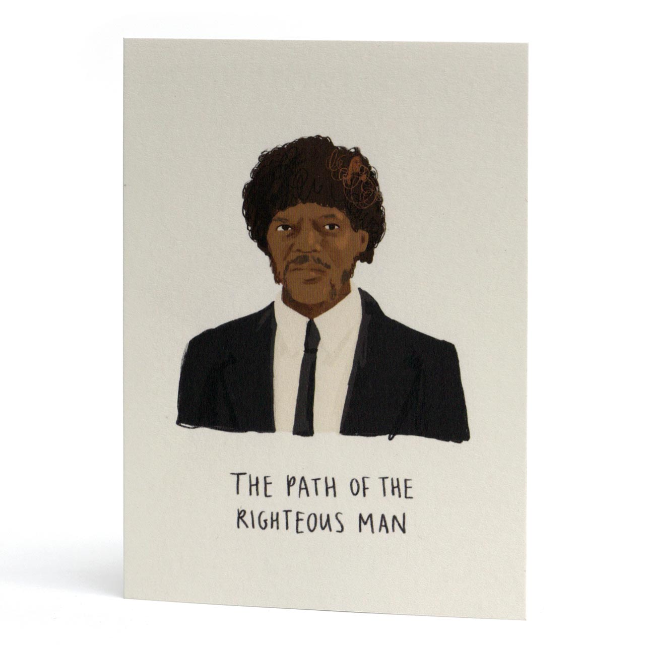 Samuel L Jackson Righteous Man Greeting Card