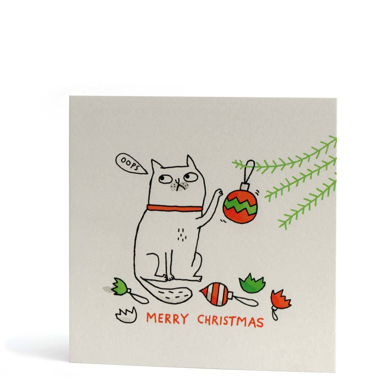 Merry Christmas Oops Greeting Card