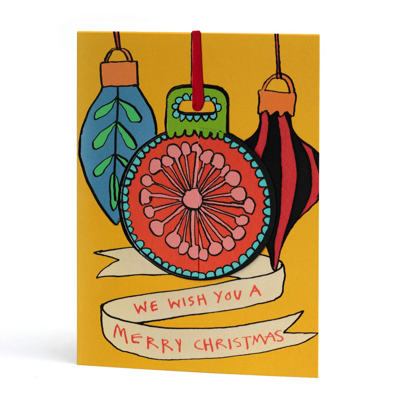 Pop Up Bauble Christmas Card