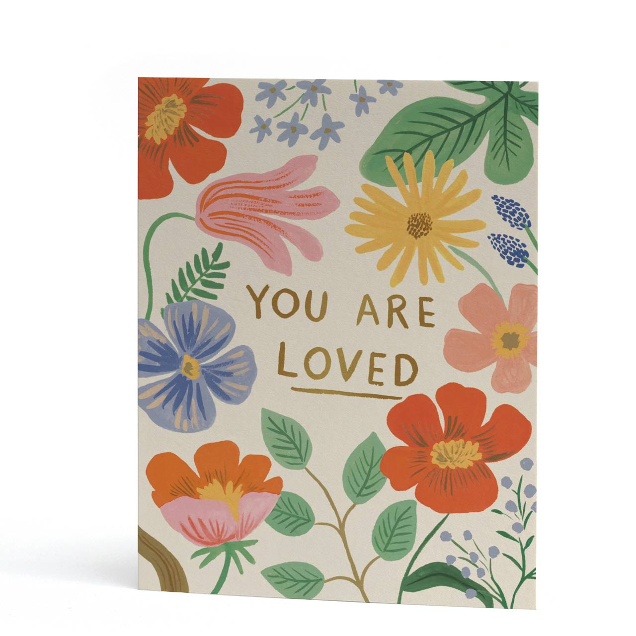 You Are Loved Gold Foil Greeting Card