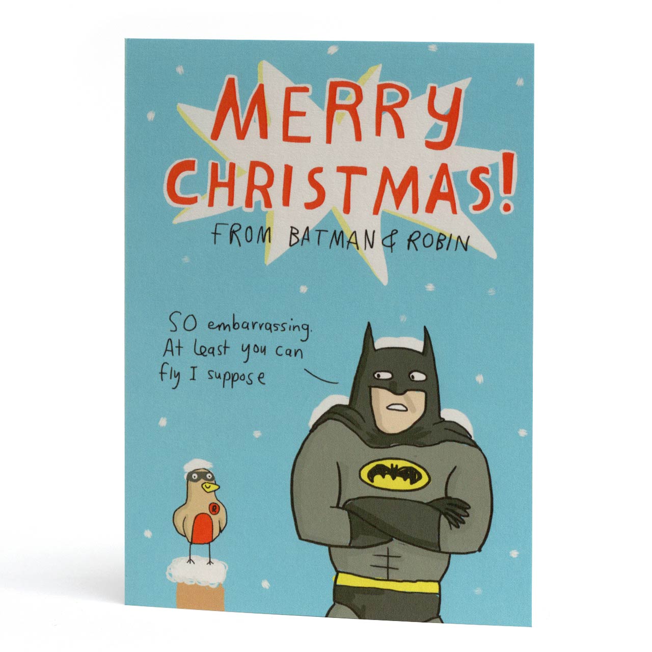 Batman and Robin Christmas Greeting Card