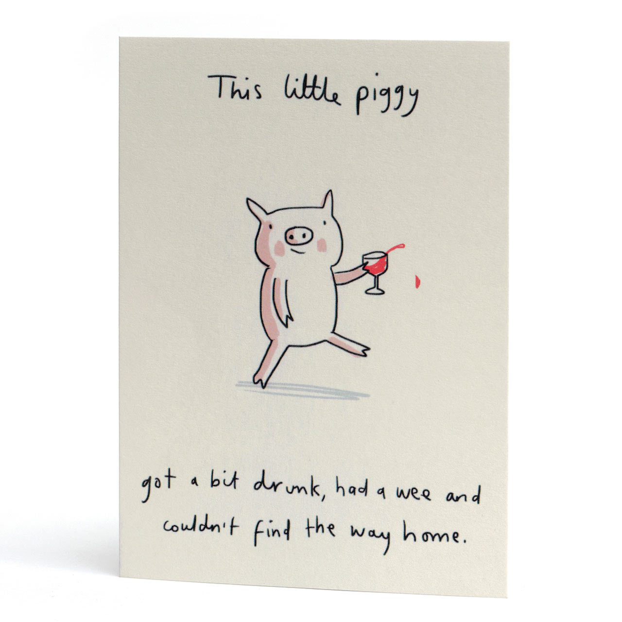 This Little Piggy Birthday Greeting Card