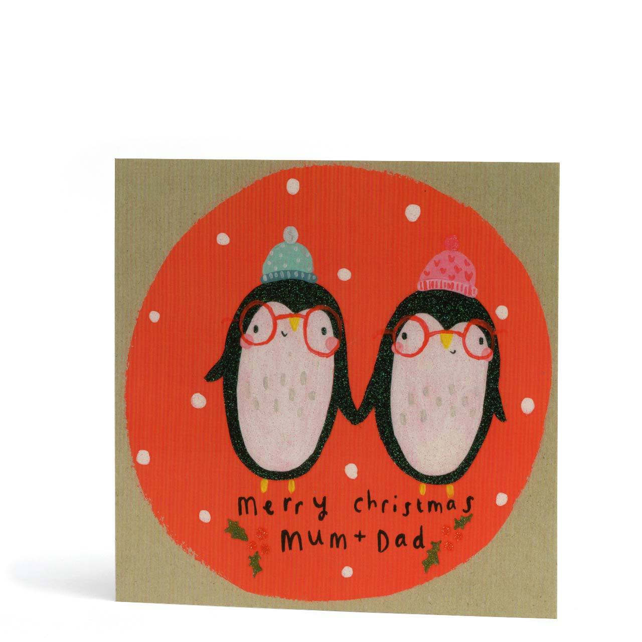 Merry Christmas Mum and Dad Greeting Card