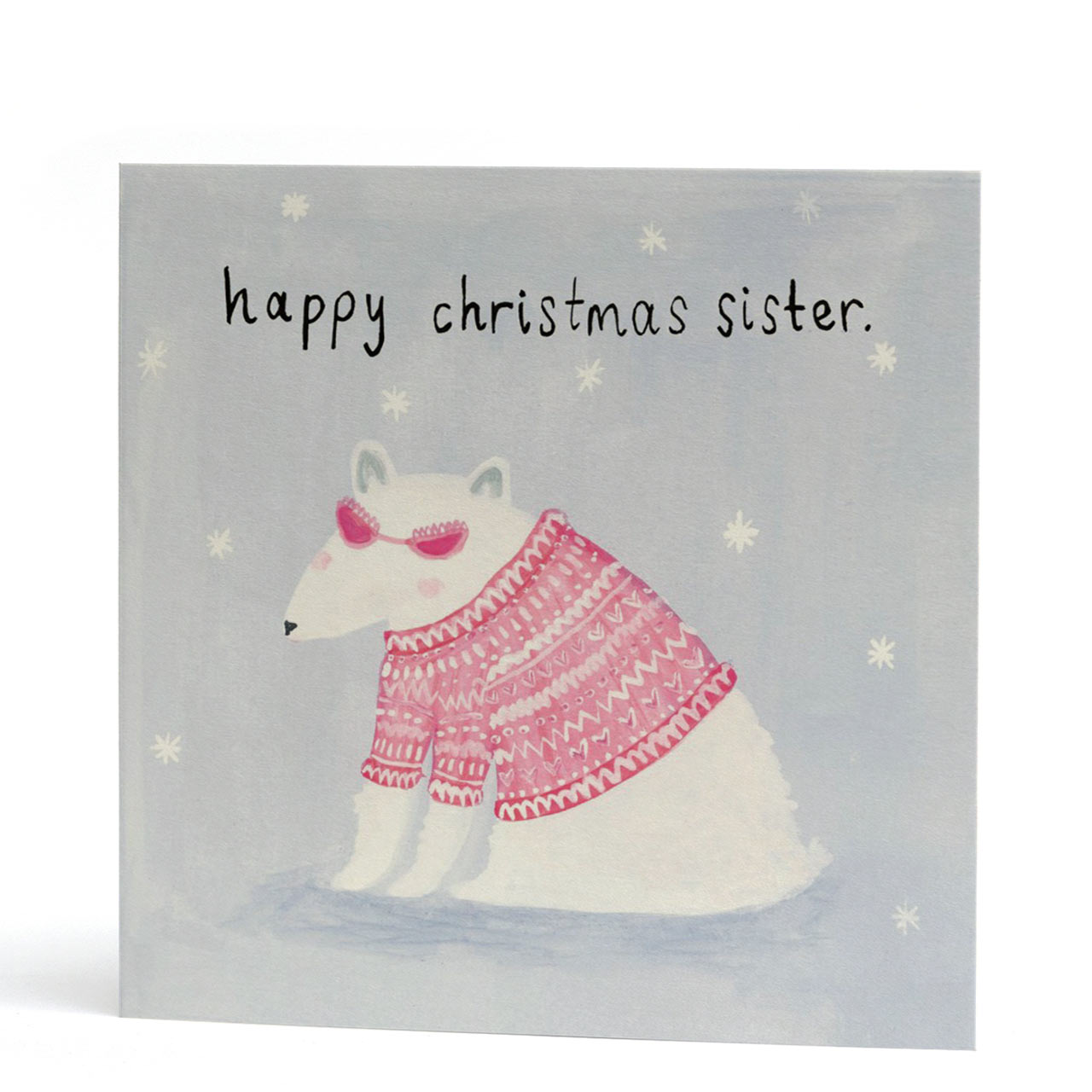 Sister Polar Bear Christmas Card