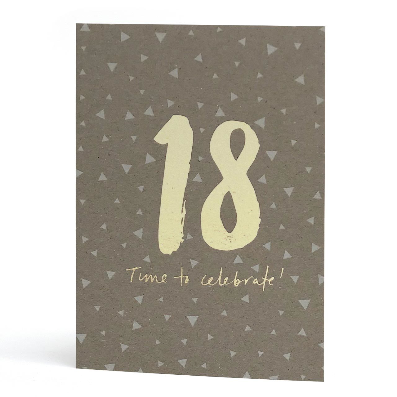 18th Gold Foil Greeting Card