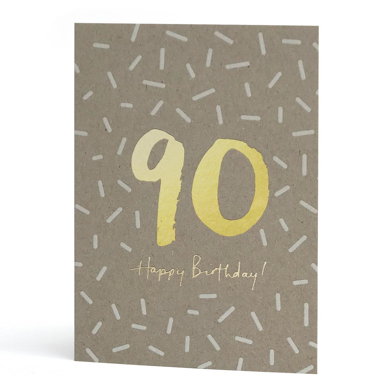 90th Gold Foil Greeting Card