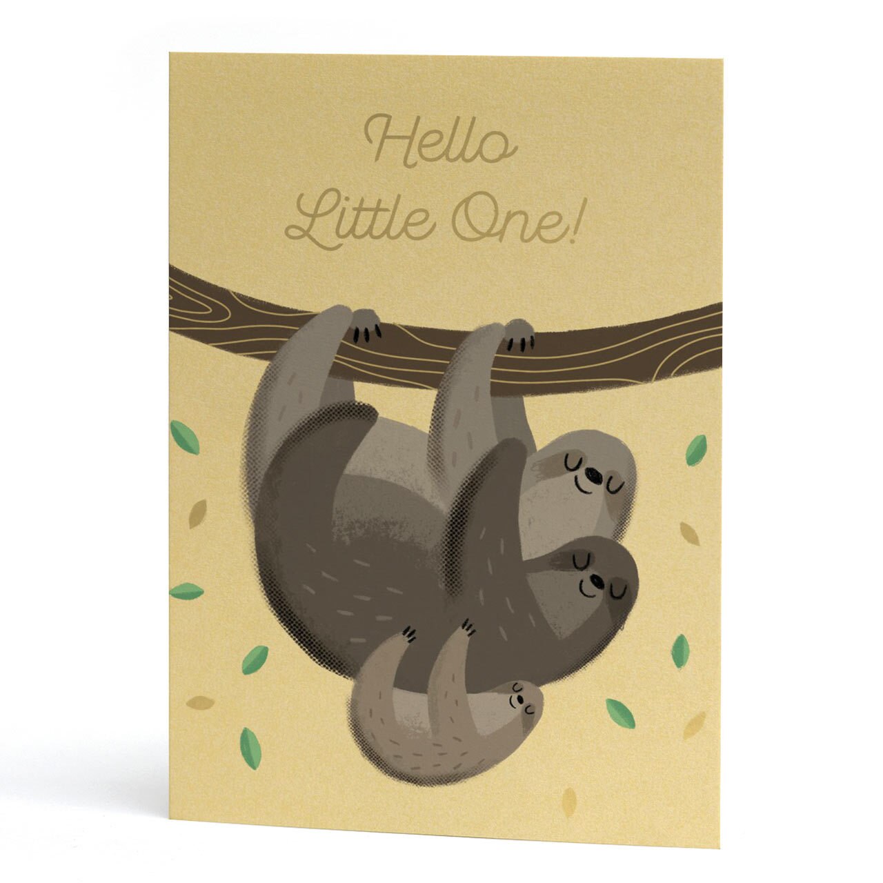 Hello Little One Gold Foil Greeting Card