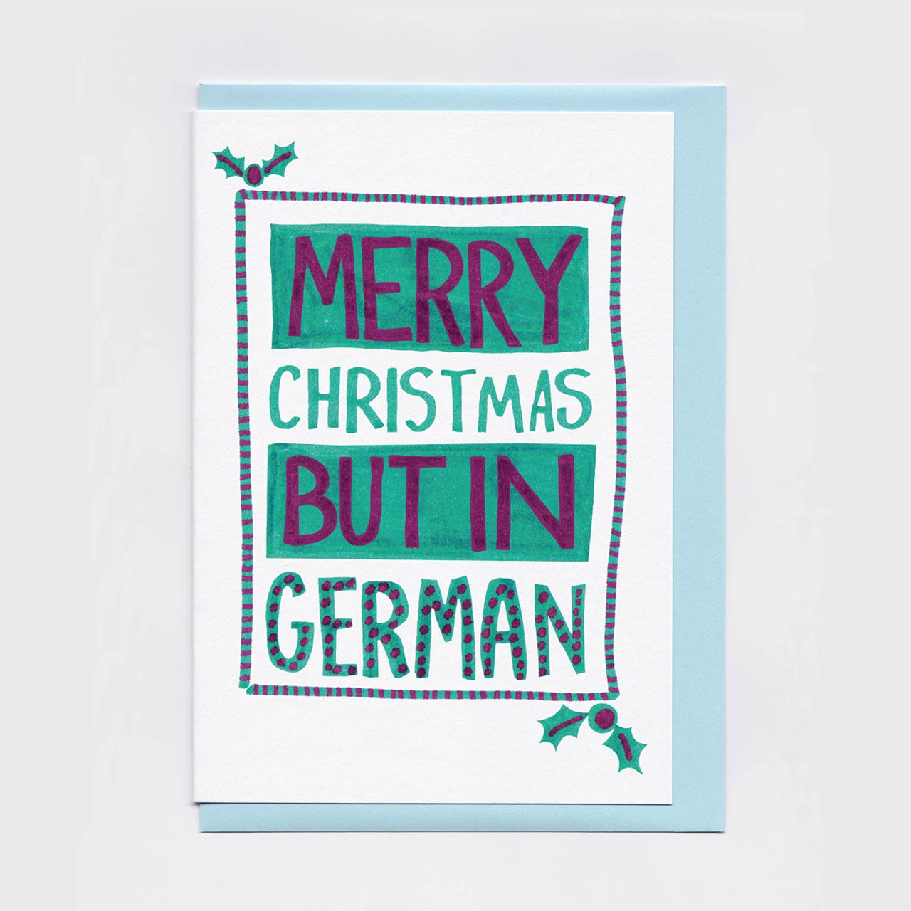 Merry Christmas But In German Card