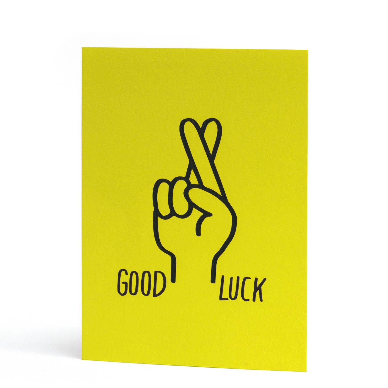 Good Luck Crossed Fingers Card