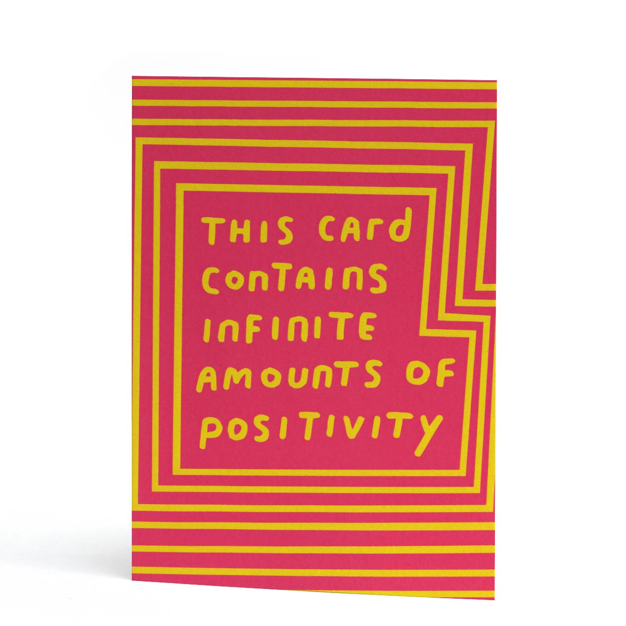 Infinite Positivity Neon Pink Card