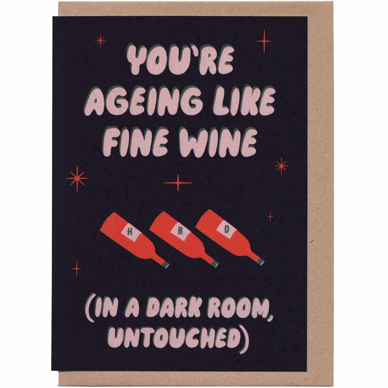 Fine Wine Untouched Birthday Card