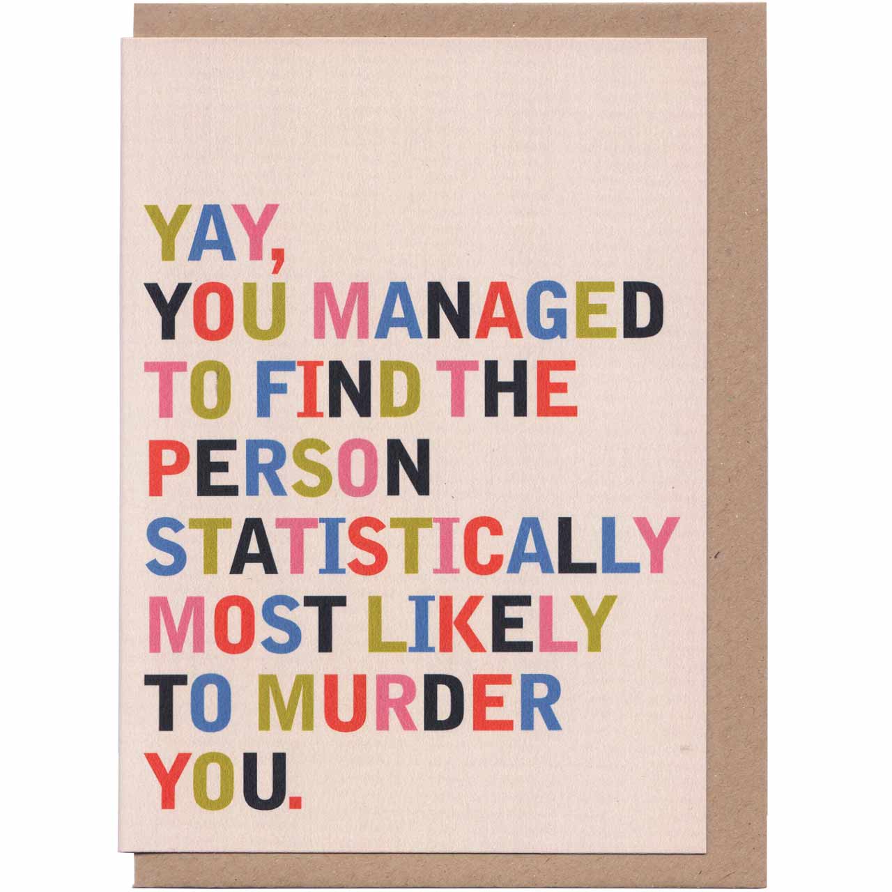 Statistically Likely Wedding Engagement Card