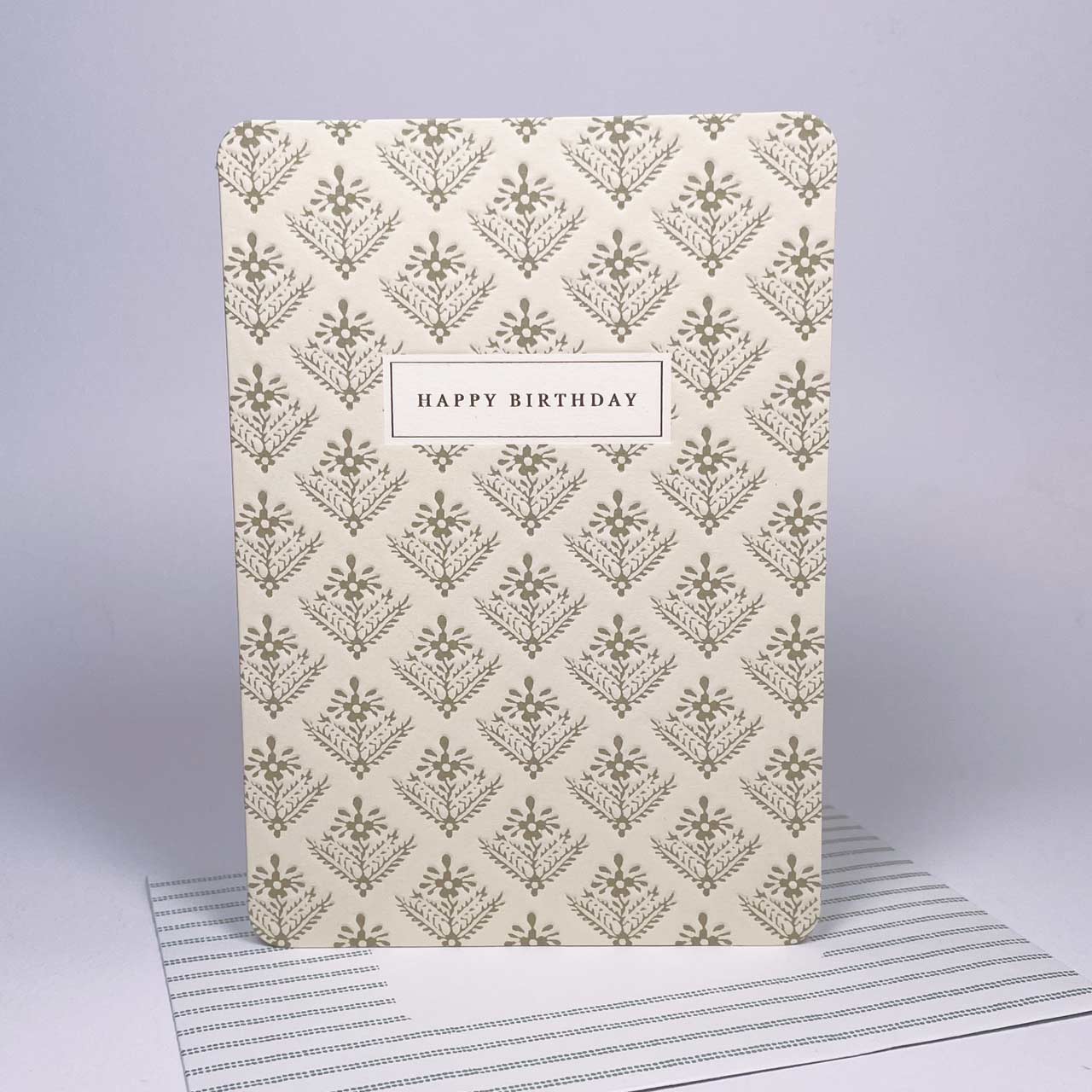 Happy Birthday Flower Pattern Foil Card - SAMPLES SALE