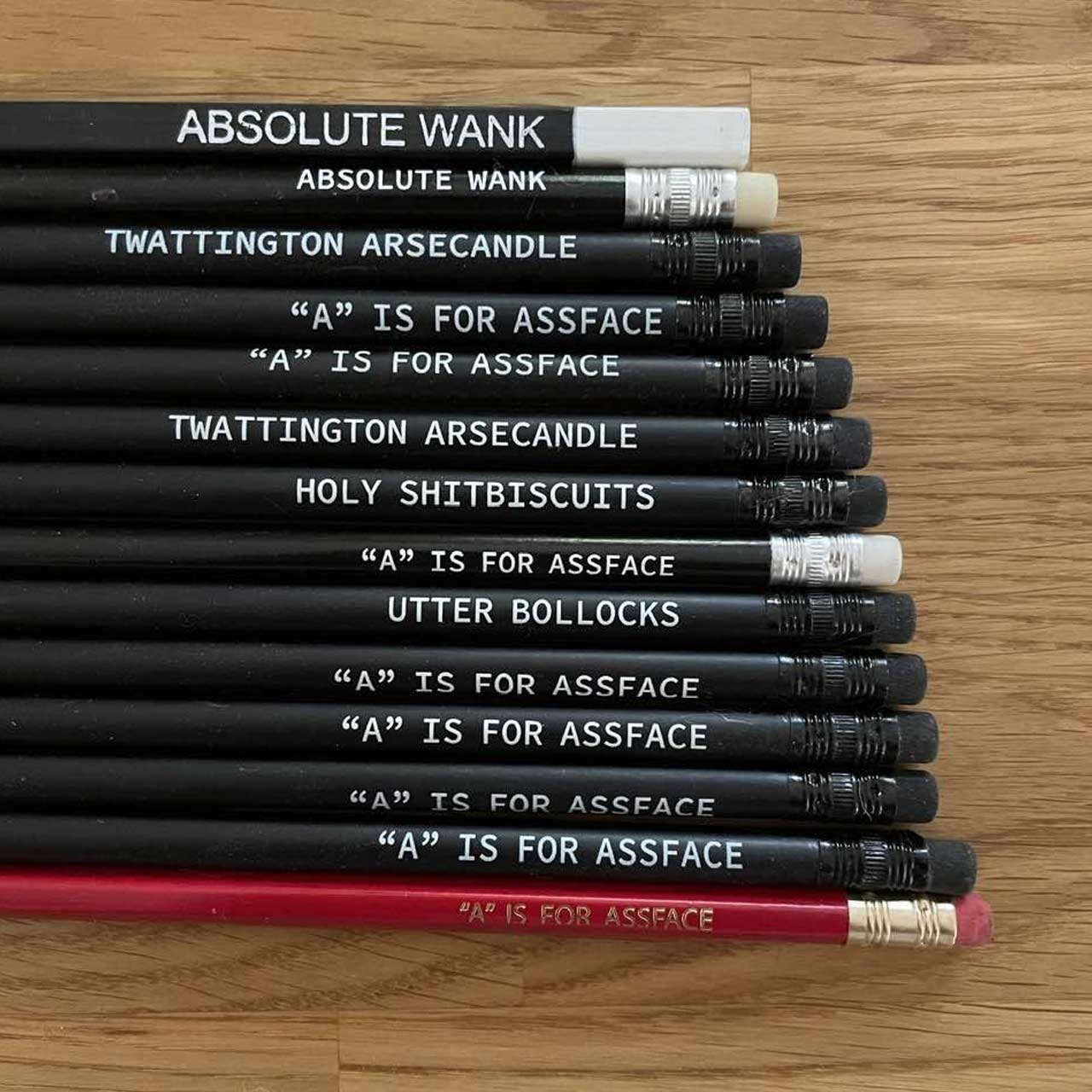 BUMPER PACK of 14 Sweary Pencils - SUPER SECONDS