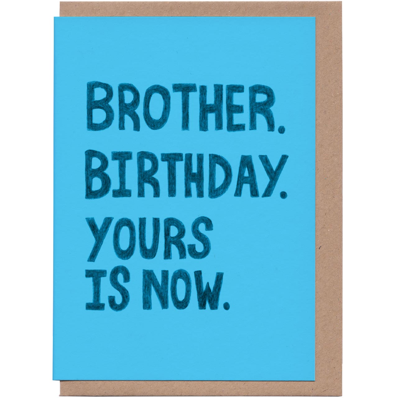 Brother. Birthday. Yours is Now Card
