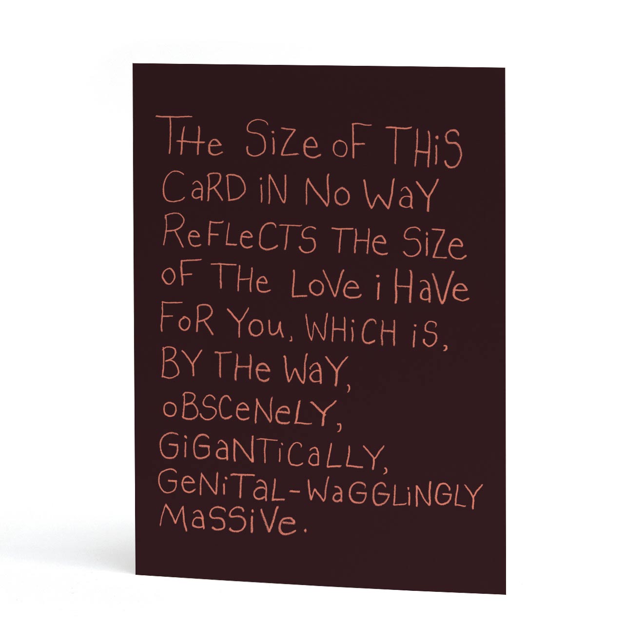 Genital-Wagglingly Massive Greeting Card SUPER SECONDS