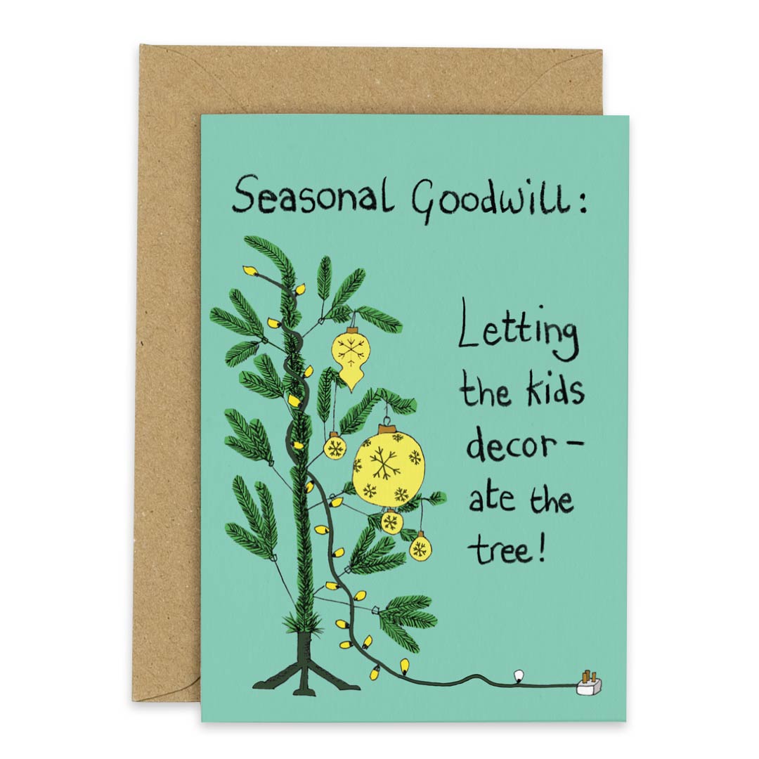 Seasonal Goodwill Christmas Card SUPER SECONDS SALE