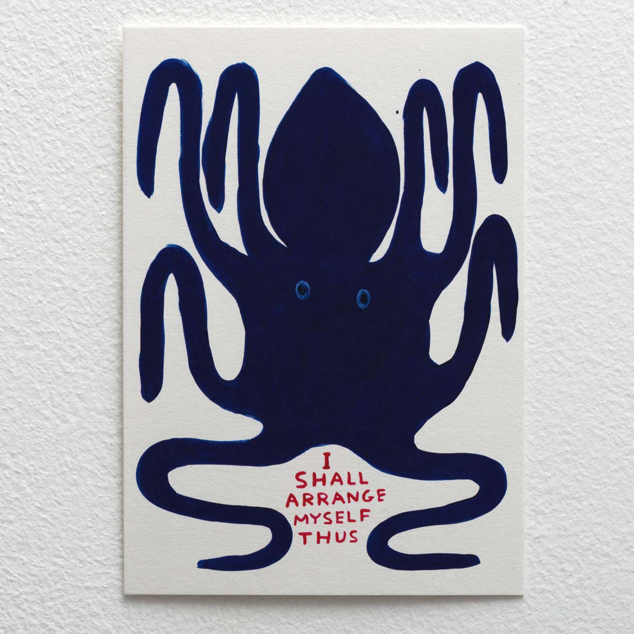 Arrange Myself Thus Postcard