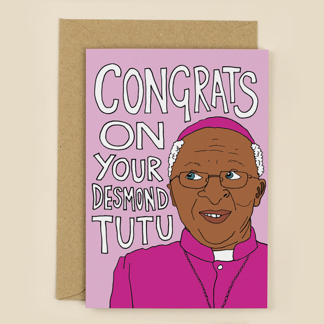 Congrats on Your 2:2 Degree (Desmond Tutu) Card