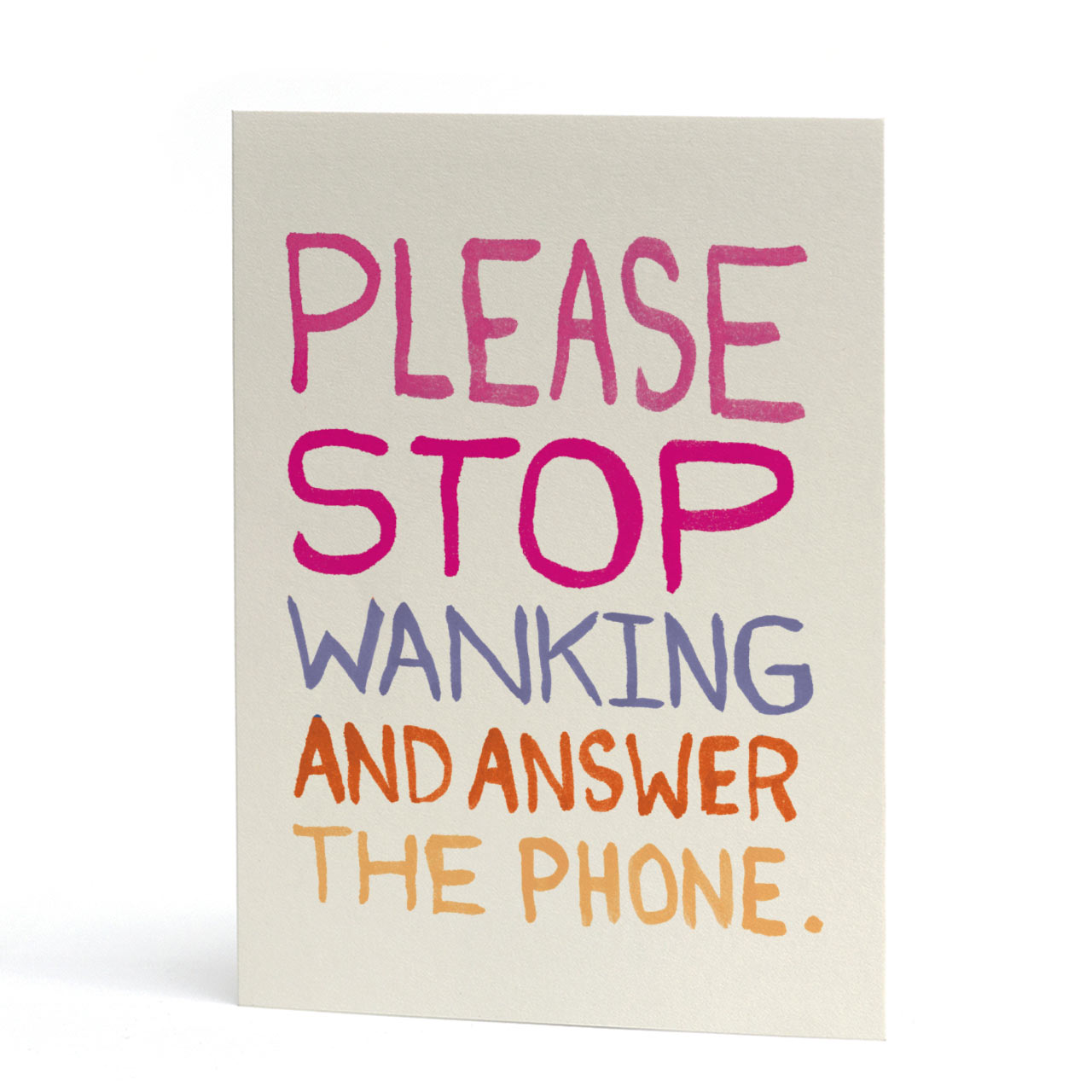 Answer The Phone Wanking Card