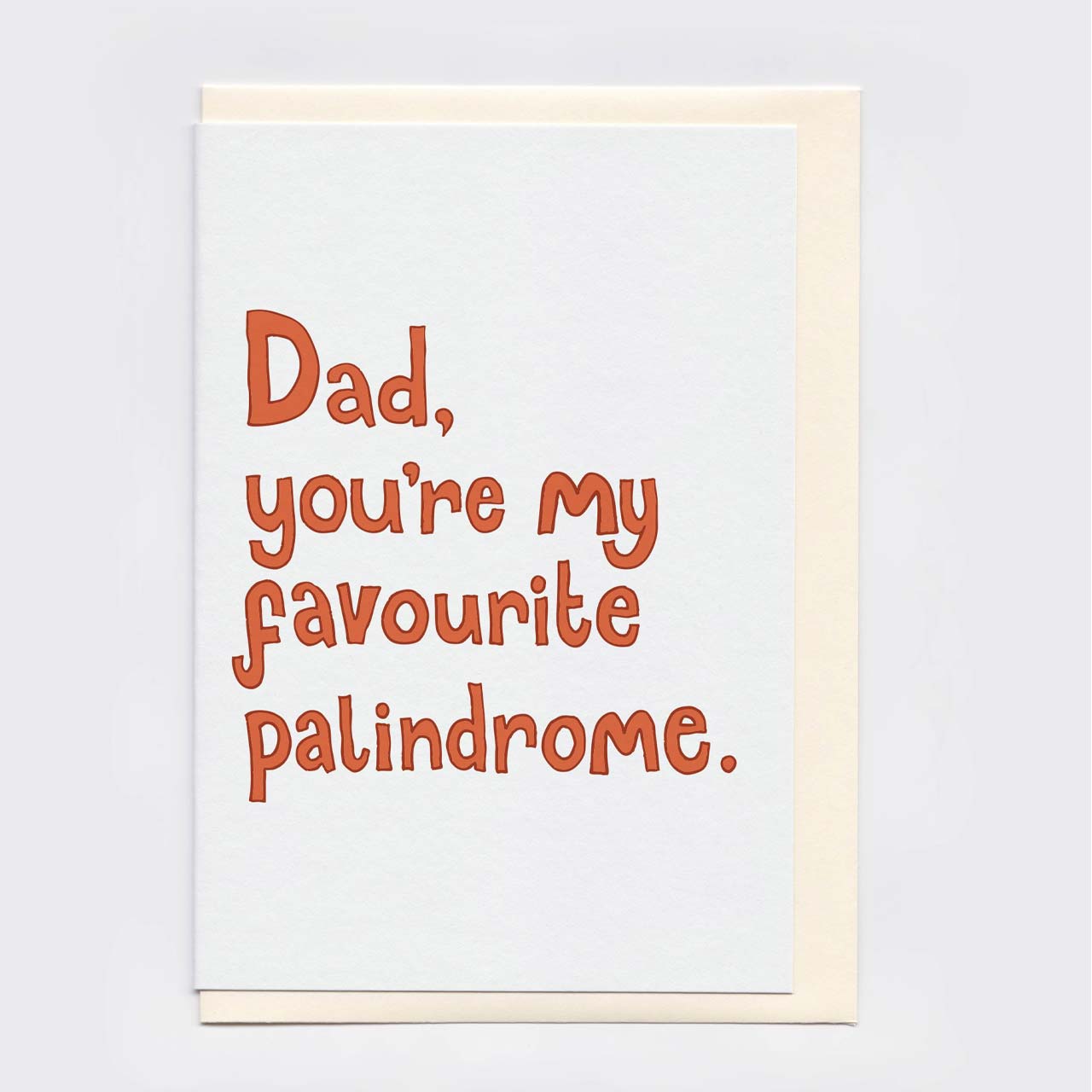 Dad Palindrome Card SUPER SECONDS