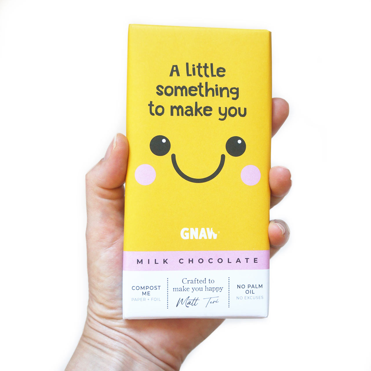 Gnaw Smile Chocolate Bar 80g