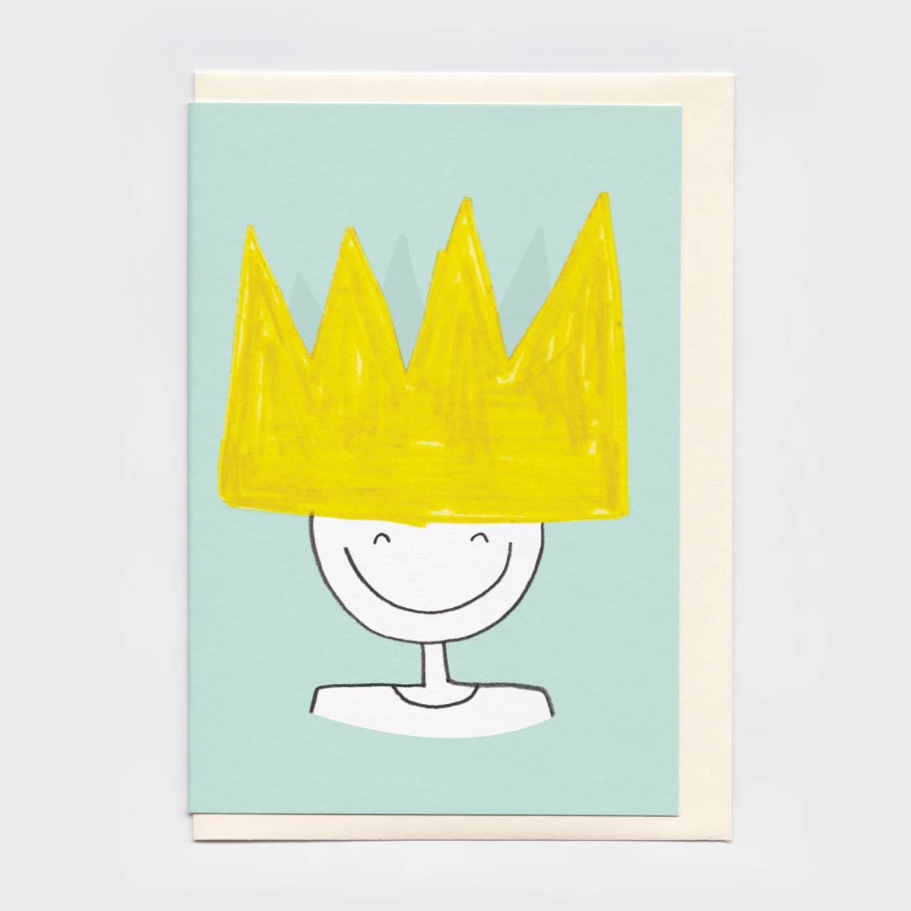 Happy Face Crown Card