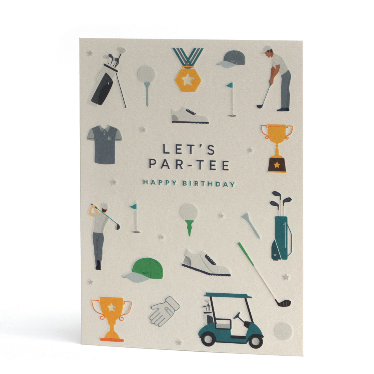 Let's Par-Tee Golf Birthday Card